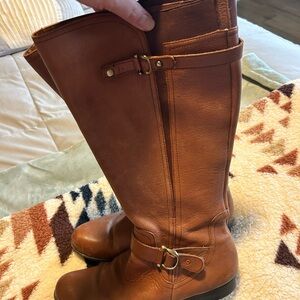 Brown Leather Boots Womens size 11